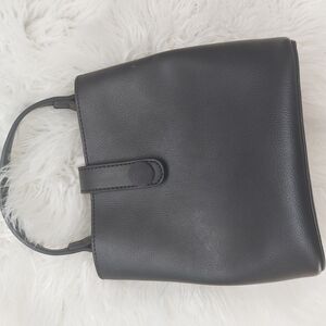 Elegant Black Vegan  Leather Handbag